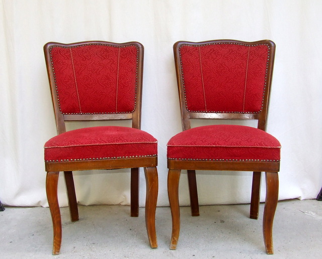Pair of Art Deco Dining Chairs.