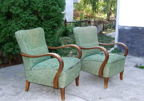 Art Deco Club Chairs or Armchairs from Hungary4deco.