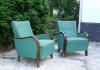 Art deco club chairs or armchairs. Click here to see more photos.