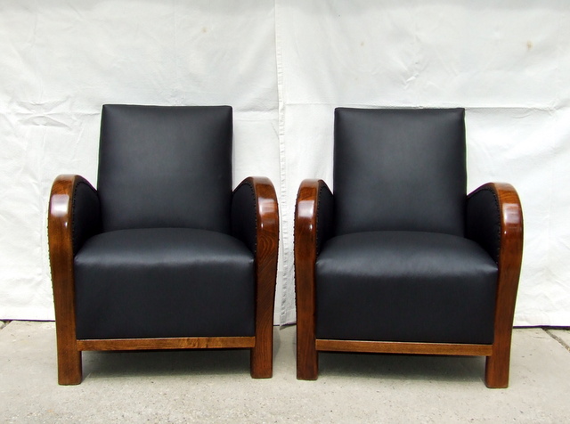 Art Deco club chairs.