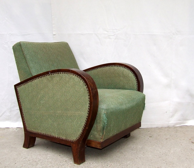 Genuine Art Deco armchair.